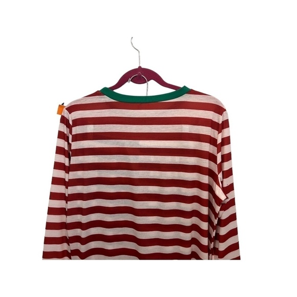 Christmas Pajamas UNISEX Red and Green Stripe 100% Cotton NWOT - Picture 5 of 7